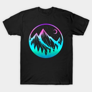 Vintage Mountains and Forrest Hiking and Camping T-Shirt